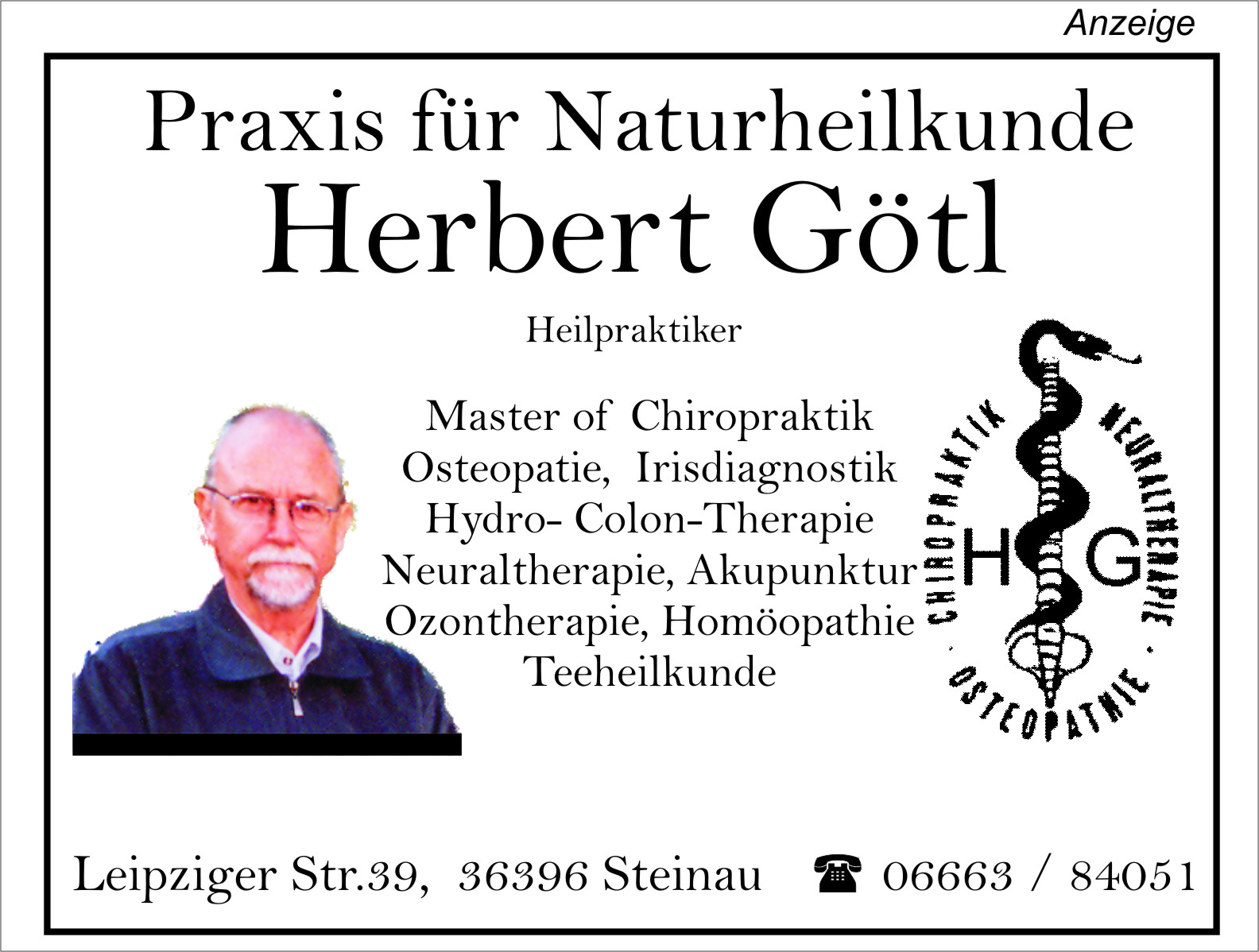Praxis für Naturheilkunde - Herbert Götl